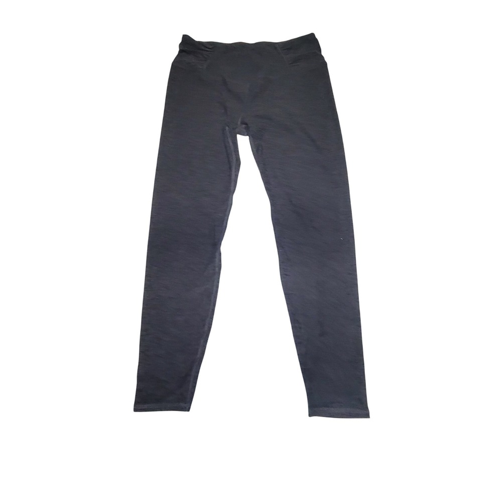 Athletic Works Womens Black Heather Leggings Size L AW16100150401H